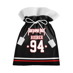 Подарочный 3D мешок с принтом Bieber Team Black , 100% полиэстер | Размер: 29*39 см | Тематика изображения на принте: bieber | justin bieber | бибер | джастин бибер
