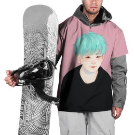 Накидка на куртку 3D с принтом BTS_Yoongi , 100% полиэстер |  | Тематика изображения на принте: bangtan boys | bts | бантаны бтс