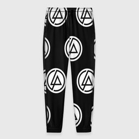 Мужские брюки 3D с принтом Linkin park , 100% полиэстер | манжеты по низу, эластичный пояс регулируется шнурком, по бокам два кармана без застежек, внутренняя часть кармана из мелкой сетки | linkin park | logo | music | pop | rock | альтернатива | металл | музыка | музыкальный | поп | рок