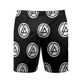 Мужские шорты 3D спортивные с принтом Linkin park ,  |  | linkin park | logo | music | pop | rock | альтернатива | металл | музыка | музыкальный | поп | рок