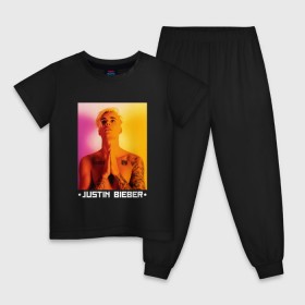 Детская пижама хлопок с принтом Bieber Star , 100% хлопок |  брюки и футболка прямого кроя, без карманов, на брюках мягкая резинка на поясе и по низу штанин
 | Тематика изображения на принте: bieber | justin bieber | бибер | джастин бибер