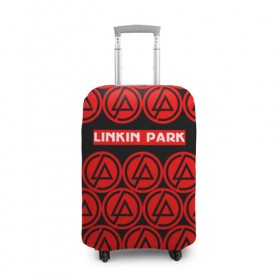 Чехол для чемодана 3D с принтом LINKIN PARK 2018 MUSIC STYLE , 86% полиэфир, 14% спандекс | двустороннее нанесение принта, прорези для ручек и колес | linkin park | logo | music | pop | rock | альтернатива | металл | музыка | музыкальный | поп | рок