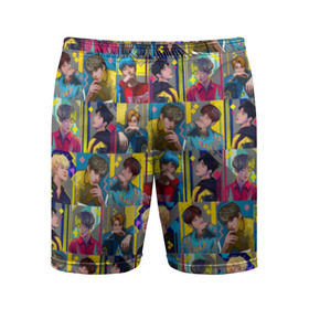 Мужские шорты 3D спортивные с принтом Bangtan Boys ,  |  | Тематика изображения на принте: bangtan boys | bts | бантаны бтс