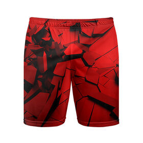 Мужские шорты 3D спортивные с принтом Carbon abstraction RED ,  |  | abstraction | geometry | абстракция | геометрия | грань | краски | кубик | кубики | линии | мозаика | разноцветные | ребро | текстура | тени | узор