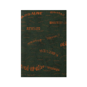 Обложка для паспорта матовая кожа с принтом Вестерн , натуральная матовая кожа | размер 19,3 х 13,7 см; прозрачные пластиковые крепления | вестерн | винтаж | запад | западный | ковбои | кони | лошади | награда | надписи | пыть