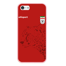 Чехол для iPhone 5/5S матовый с принтом Иран форма , Силикон | Область печати: задняя сторона чехла, без боковых панелей | fifa | леопард | фифа | флаг | чемпионат мира