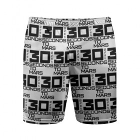 Мужские шорты 3D спортивные с принтом 30 SECONDS TO MARS ROCK BAND ,  |  | Тематика изображения на принте: 
