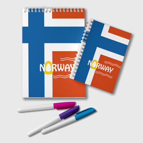 Блокнот с принтом Норвегия , 100% бумага | 48 листов, плотность листов — 60 г/м2, плотность картонной обложки — 250 г/м2. Листы скреплены удобной пружинной спиралью. Цвет линий — светло-серый
 | europe | norway | европа | норвегия | путешествие | флаг