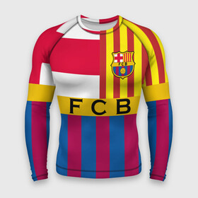 Мужской рашгард 3D с принтом FC Barcelona ,  |  | barcelona | football | logo | spain | sport | арт | барселона | испания | лига | лого | спорт | текстура | фк | футбол | футбольный клуб | эмблема