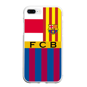 Чехол для iPhone 7Plus/8 Plus матовый с принтом FC Barcelona , Силикон | Область печати: задняя сторона чехла, без боковых панелей | barcelona | football | logo | spain | sport | арт | барселона | испания | лига | лого | спорт | текстура | фк | футбол | футбольный клуб | эмблема