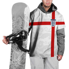 Накидка на куртку 3D с принтом Англия, форма , 100% полиэстер |  | fc |   сборная | англия | спорт | спортивные | фк | футбол | футбольный клуб