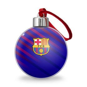 Ёлочный шар с принтом FC Barcelona , Пластик | Диаметр: 77 мм | barcelona | football | logo | spain | sport | арт | барселона | испания | лига | лого | спорт | текстура | фк | футбол | футбольный клуб | эмблема