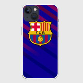 Чехол для iPhone 13 с принтом FC Barcelona ,  |  | barcelona | football | logo | spain | sport | арт | барселона | испания | лига | лого | спорт | текстура | фк | футбол | футбольный клуб | эмблема