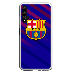 Чехол для Honor 20 с принтом FC Barcelona , Силикон | Область печати: задняя сторона чехла, без боковых панелей | Тематика изображения на принте: barcelona | football | logo | spain | sport | арт | барселона | испания | лига | лого | спорт | текстура | фк | футбол | футбольный клуб | эмблема