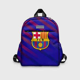 Детский рюкзак 3D с принтом FC Barcelona , 100% полиэстер | лямки с регулируемой длиной, сверху петелька, чтобы рюкзак можно было повесить на вешалку. Основное отделение закрывается на молнию, как и внешний карман. Внутри дополнительный карман. По бокам два дополнительных кармашка | barcelona | football | logo | spain | sport | арт | барселона | испания | лига | лого | спорт | текстура | фк | футбол | футбольный клуб | эмблема