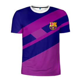 Мужская футболка 3D спортивная с принтом FC Barcelona , 100% полиэстер с улучшенными характеристиками | приталенный силуэт, круглая горловина, широкие плечи, сужается к линии бедра | Тематика изображения на принте: barcelona | football | logo | spain | sport | арт | барселона | испания | лига | лого | спорт | текстура | фк | футбол | футбольный клуб | эмблема