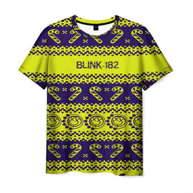 Мужская футболка 3D с принтом Blink-182 NEW YEAR COLLECTION , 100% полиэфир | прямой крой, круглый вырез горловины, длина до линии бедер | Тематика изображения на принте: 