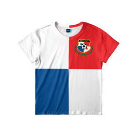 Детская футболка 3D с принтом Панама, форма , 100% гипоаллергенный полиэфир | прямой крой, круглый вырез горловины, длина до линии бедер, чуть спущенное плечо, ткань немного тянется | fifa | фифа | флаг | чемпионат мира