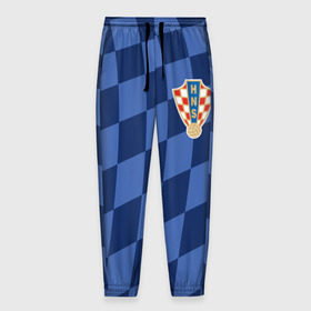 Мужские брюки 3D с принтом Хорватия, форма , 100% полиэстер | манжеты по низу, эластичный пояс регулируется шнурком, по бокам два кармана без застежек, внутренняя часть кармана из мелкой сетки | croatia | fc | fifa | football | national team | uniform | сборная | фифа | фк | форма | футбол | хорватия