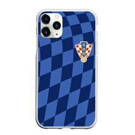 Чехол для iPhone 11 Pro матовый с принтом Хорватия форма , Силикон |  | croatia | fc | fifa | football | national team | uniform | сборная | фифа | фк | форма | футбол | хорватия