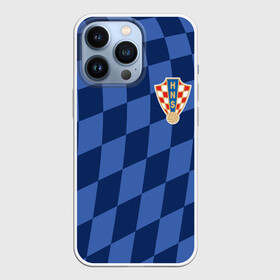 Чехол для iPhone 13 Pro с принтом Хорватия, форма ,  |  | Тематика изображения на принте: croatia | fc | fifa | football | national team | uniform | сборная | фифа | фк | форма | футбол | хорватия