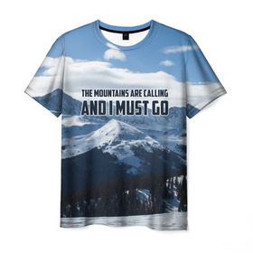 Мужская футболка 3D с принтом альпинизм , 100% полиэфир | прямой крой, круглый вырез горловины, длина до линии бедер | adrenaline | extreme | hiking | mountaineering | mountains | risk | rock climb | rocks | sport | адреналин | альпинизм | высота | горы | риск | скалолазание | скалы | спорт | туризм | экстрим