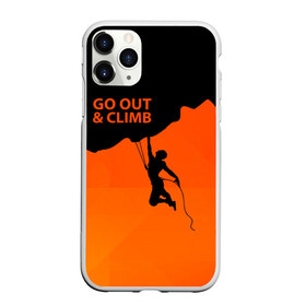 Чехол для iPhone 11 Pro матовый с принтом climbing , Силикон |  | adrenaline | extreme | hiking | mountaineering | mountains | risk | rock climb | rocks | sport | адреналин | альпинизм | высота | горы | риск | скалолазание | скалы | спорт | туризм | экстрим