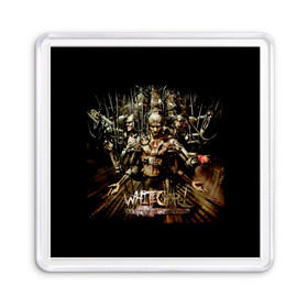 Магнит 55*55 с принтом Meshuggah , Пластик | Размер: 65*65 мм; Размер печати: 55*55 мм | Тематика изображения на принте: 