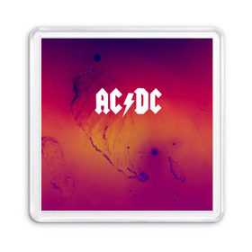 Магнит 55*55 с принтом AC DC COLLECTION SPACE EDITION , Пластик | Размер: 65*65 мм; Размер печати: 55*55 мм | ac dc | logo | music | pop | rock | usa | альтернатива | металл | музыка | музыкальный | поп | рок