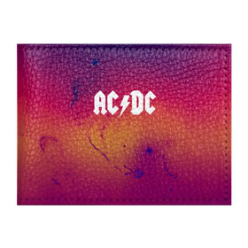 Обложка для студенческого билета с принтом AC DC COLLECTION SPACE EDITION , натуральная кожа | Размер: 11*8 см; Печать на всей внешней стороне | Тематика изображения на принте: ac dc | logo | music | pop | rock | usa | альтернатива | металл | музыка | музыкальный | поп | рок