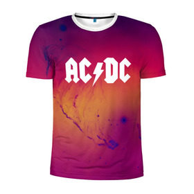 Мужская футболка 3D спортивная с принтом AC DC COLLECTION SPACE EDITION , 100% полиэстер с улучшенными характеристиками | приталенный силуэт, круглая горловина, широкие плечи, сужается к линии бедра | ac dc | logo | music | pop | rock | usa | альтернатива | металл | музыка | музыкальный | поп | рок