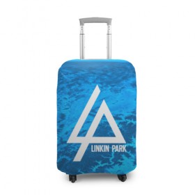 Чехол для чемодана 3D с принтом LINKIN PARK COLD COLLECTION , 86% полиэфир, 14% спандекс | двустороннее нанесение принта, прорези для ручек и колес | 