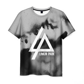 Мужская футболка 3D с принтом LINKIN PARK GRAY ABSTRACT ROCK , 100% полиэфир | прямой крой, круглый вырез горловины, длина до линии бедер | linkin park | logo | music | pop | rock | альтернатива | металл | музыка | музыкальный | поп | рок | честер беннингтон