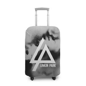Чехол для чемодана 3D с принтом LINKIN PARK GRAY ABSTRACT ROCK , 86% полиэфир, 14% спандекс | двустороннее нанесение принта, прорези для ручек и колес | linkin park | logo | music | pop | rock | альтернатива | металл | музыка | музыкальный | поп | рок | честер беннингтон