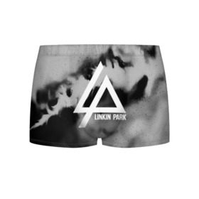 Мужские трусы 3D с принтом LINKIN PARK GRAY ABSTRACT ROCK , 50% хлопок, 50% полиэстер | классическая посадка, на поясе мягкая тканевая резинка | Тематика изображения на принте: linkin park | logo | music | pop | rock | альтернатива | металл | музыка | музыкальный | поп | рок | честер беннингтон