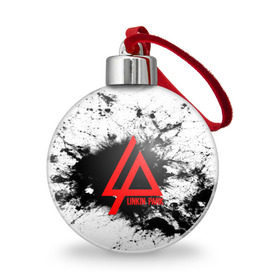 Ёлочный шар с принтом LINKIN PARK SPRAY GRAY , Пластик | Диаметр: 77 мм | linkin park | logo | music | pop | rock | альтернатива | металл | музыка | музыкальный | поп | рок | честер беннингтон