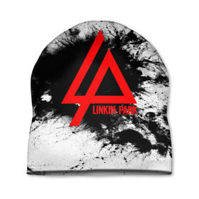 Шапка 3D с принтом LINKIN PARK SPRAY GRAY , 100% полиэстер | универсальный размер, печать по всей поверхности изделия | linkin park | logo | music | pop | rock | альтернатива | металл | музыка | музыкальный | поп | рок | честер беннингтон