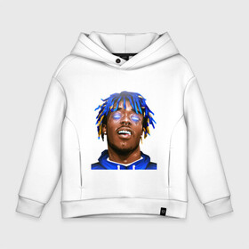 Детское худи Oversize хлопок с принтом Art  Lil uzi , френч-терри — 70% хлопок, 30% полиэстер. Мягкий теплый начес внутри —100% хлопок | боковые карманы, эластичные манжеты и нижняя кромка, капюшон на магнитной кнопке | art | lil uzi | rap | trap | лил узи | реп | рэп