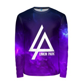 Мужской лонгслив 3D с принтом LINKIN PARK SPACE COLOR 2018 , 100% полиэстер | длинные рукава, круглый вырез горловины, полуприлегающий силуэт | Тематика изображения на принте: linkin park | logo | music | pop | rock | альтернатива | металл | музыка | музыкальный | поп | рок | честер беннингтон