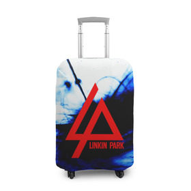 Чехол для чемодана 3D с принтом LINKIN PARK BLUE SMOKE , 86% полиэфир, 14% спандекс | двустороннее нанесение принта, прорези для ручек и колес | linkin park | logo | music | pop | rock | альтернатива | металл | музыка | музыкальный | поп | рок | честер беннингтон