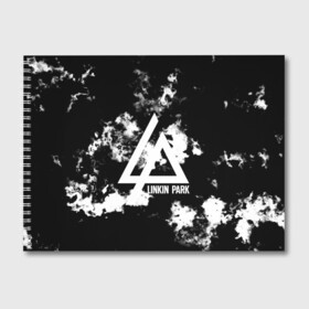 Альбом для рисования с принтом LINKIN PARK SMOKE FIRE STYLE , 100% бумага
 | матовая бумага, плотность 200 мг. | linkin park | logo | music | pop | rock | альтернатива | металл | музыка | музыкальный | поп | рок | честер беннингтон