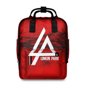 Женский рюкзак 3D с принтом LINKIN PARK lightning red , 100% полиэстер | лямки с регулируемой длиной, сверху ручки, чтобы рюкзак нести как сумку. Основное отделение закрывается на молнию, как и внешний карман. Внутри два дополнительных кармана, один из которых закрывается на молнию. По бокам два дополнительных кармашка, куда поместится маленькая бутылочка
 | linkin park | logo | music | pop | rock | альтернатива | металл | музыка | музыкальный | поп | рок | честер беннингтон