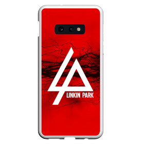 Чехол для Samsung S10E с принтом LINKIN PARK lightning red , Силикон | Область печати: задняя сторона чехла, без боковых панелей | Тематика изображения на принте: linkin park | logo | music | pop | rock | альтернатива | металл | музыка | музыкальный | поп | рок | честер беннингтон