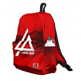 Рюкзак 3D с принтом LINKIN PARK lightning red , 100% полиэстер | лямки с регулируемой длиной, сверху петелька, чтобы рюкзак можно было повесить на вешалку. Основное отделение закрывается на молнию, как и внешний карман. Внутри два дополнительных кармана, один из которых закрывается на молнию. По бокам два дополнительных кармашка | linkin park | logo | music | pop | rock | альтернатива | металл | музыка | музыкальный | поп | рок | честер беннингтон