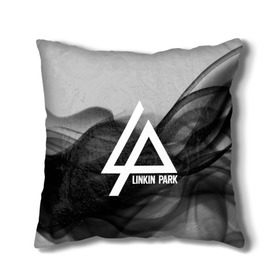 Подушка 3D с принтом LINKIN PARK SMOKE GRAY 2018 , наволочка – 100% полиэстер, наполнитель – холлофайбер (легкий наполнитель, не вызывает аллергию). | состоит из подушки и наволочки. Наволочка на молнии, легко снимается для стирки | linkin park | logo | music | pop | rock | альтернатива | металл | музыка | музыкальный | поп | рок | честер беннингтон