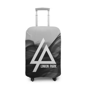 Чехол для чемодана 3D с принтом LINKIN PARK SMOKE GRAY 2018 , 86% полиэфир, 14% спандекс | двустороннее нанесение принта, прорези для ручек и колес | linkin park | logo | music | pop | rock | альтернатива | металл | музыка | музыкальный | поп | рок | честер беннингтон