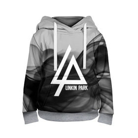 Детская толстовка 3D с принтом LINKIN PARK SMOKE GRAY 2018 , 100% полиэстер | двухслойный капюшон со шнурком для регулировки, мягкие манжеты на рукавах и по низу толстовки, спереди карман-кенгуру с мягким внутренним слоем | linkin park | logo | music | pop | rock | альтернатива | металл | музыка | музыкальный | поп | рок | честер беннингтон