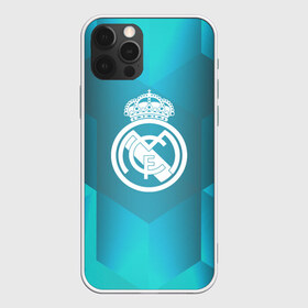 Чехол для iPhone 12 Pro Max с принтом Real Madrid Geometry Sport , Силикон |  | Тематика изображения на принте: emirates | fc | real madrid | геометрия | реал мадрид | футбольный клуб | эмблема