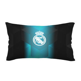 Подушка 3D антистресс с принтом Real Madrid Geometry Sport , наволочка — 100% полиэстер, наполнитель — вспененный полистирол | состоит из подушки и наволочки на молнии | emirates | fc | real madrid | геометрия | реал мадрид | футбольный клуб | эмблема