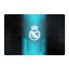 Магнитный плакат 3Х2 с принтом Real Madrid Geometry Sport , Полимерный материал с магнитным слоем | 6 деталей размером 9*9 см | emirates | fc | real madrid | геометрия | реал мадрид | футбольный клуб | эмблема
